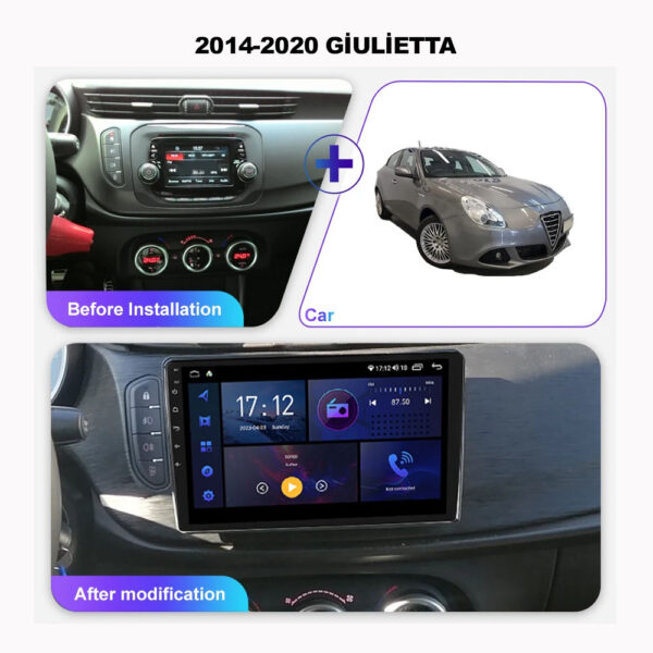 Alfa Romeo Giulietta 2014-2020 Uyumlu 9 inç Multimedya - Görsel 2