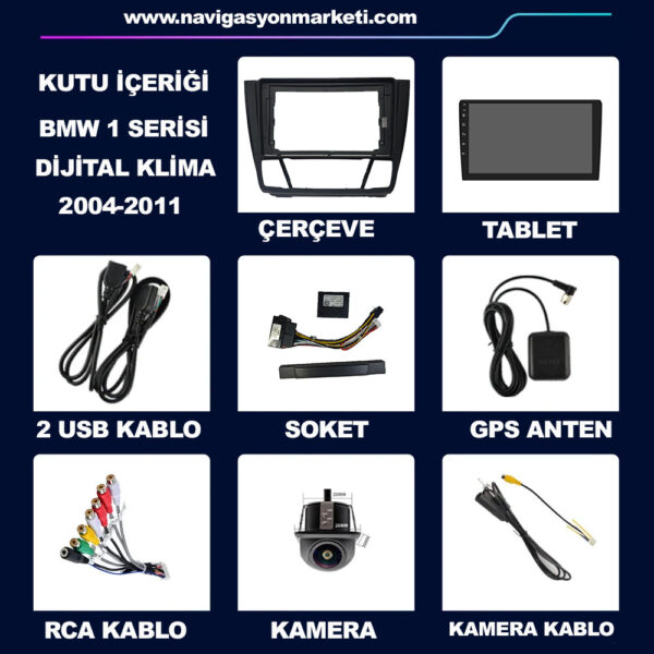 BMW 1 Serisi 2004-2011 Dijital Klima Uyumlu Multimedya Kamera - Görsel 7