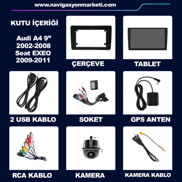 Audi A4 2002-2008 Uyumlu Multimedya Kamera - Görsel 6