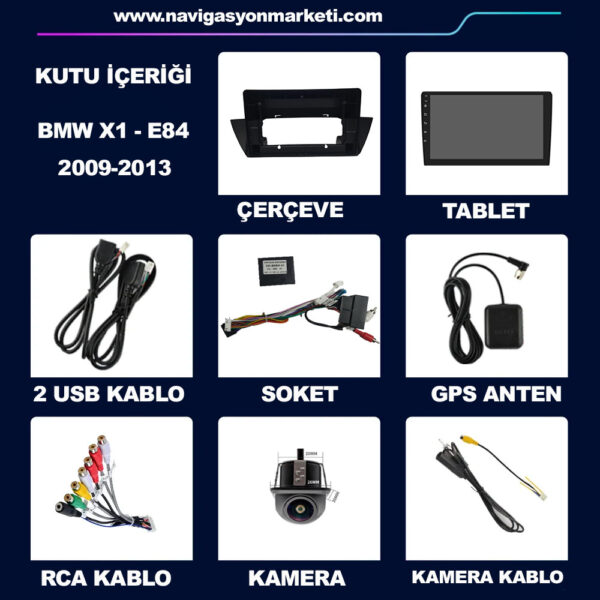 BMW X1 - E84 2009-2013 Uyumlu Multimedya Kamera - Görsel 10