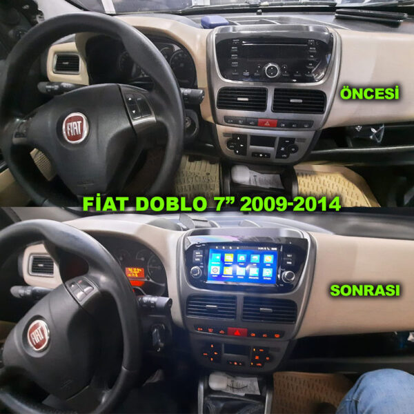 Fiat Doblo 2009-2014 Uyumlu 7 inç Multimedya - Görsel 2