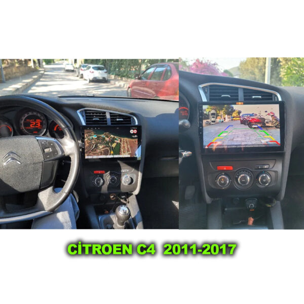 Citroen C4 2011-2017 Uyumlu 10 inç Multimedya - Görsel 2