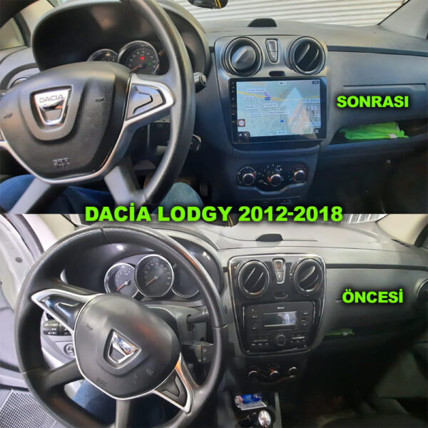 Dacia Dokker Lodgy 2012-2022 Uyumlu 10 inç Multimedya - Görsel 2