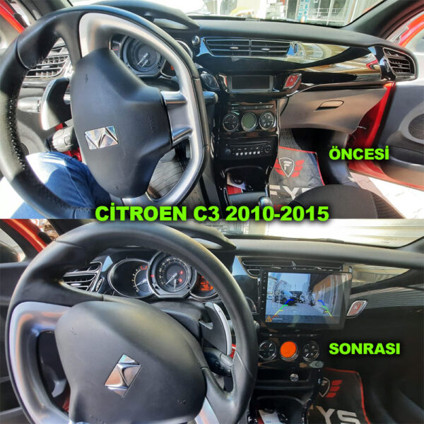 Citroen C3 DS3 2010-2015 Uyumlu 9 inç Multimedya - Görsel 7