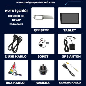 Citroen C3 DS3 2010-2015 Uyumlu 9 inç Multimedya - Görsel 11