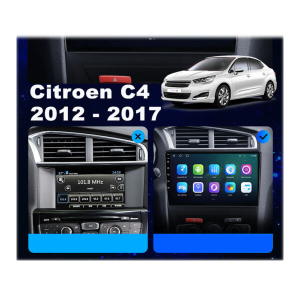 Citroen C4 2011-2017 Uyumlu 10 inç Multimedya - Görsel 9