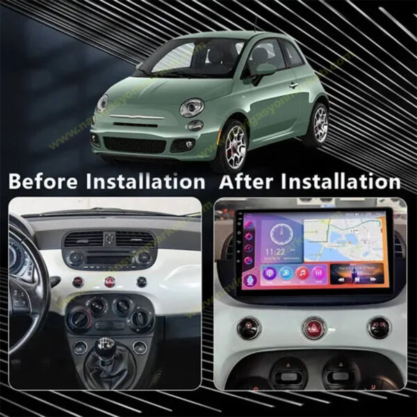 Fiat 500C 2011-2015 Uyumlu 9 inç Multimedya - Görsel 4