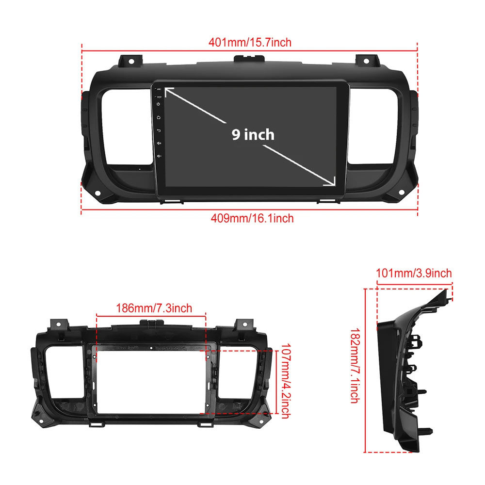 Citroen Jumpy Opel Vivaro Peugeot Expert 2017-2024 Uyumlu 10 inç Multimedya - Görsel 8