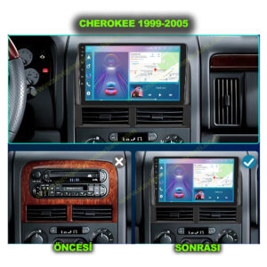 Jeep Cherokee 1999-2005 Uyumlu 9 inç Multimedya - Görsel 2