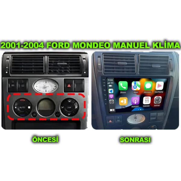 Ford Mondeo 2001-2004 Uyumlu 9 inç Multimedya - Görsel 6