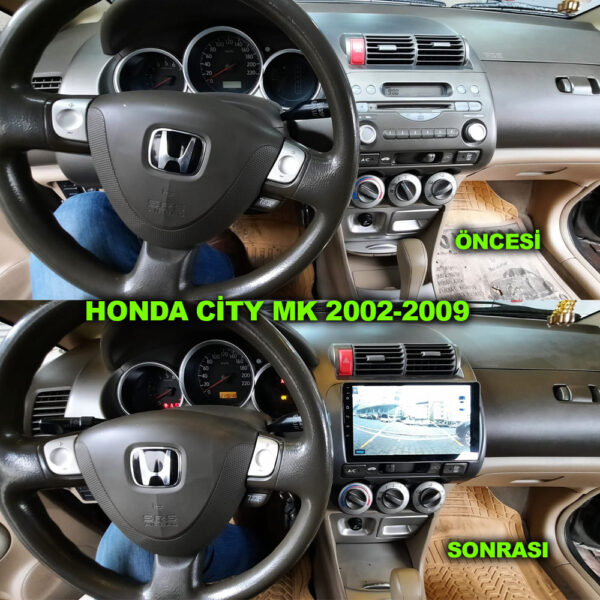 Honda City 2002-2008 Uyumlu 9 inç Multimedya - Görsel 3