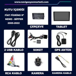 Fiat Fiorino 2005-2022 Uyumlu 9 inç Multimedya - Görsel 10