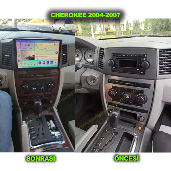 Jeep Cherokee 2006-2007 Uyumlu 10 inç Multimedya - Görsel 2