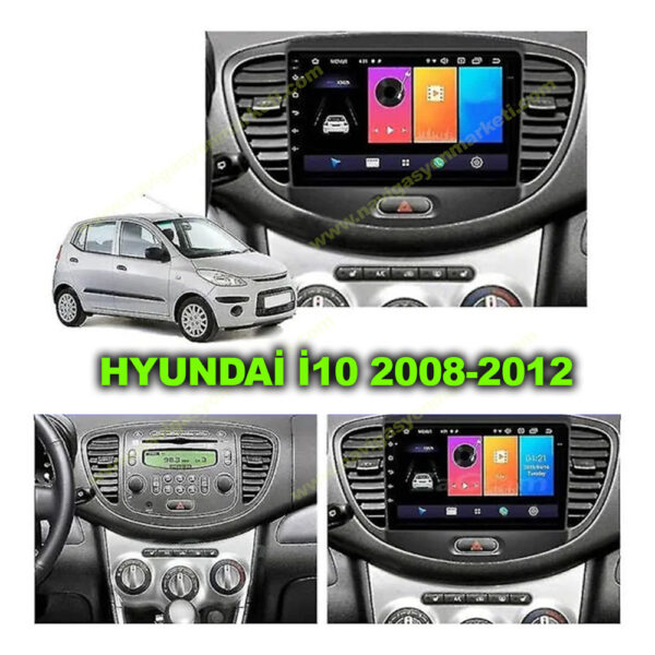 Hyundai İ10 2008-2012 Uyumlu 9 inç Multimedya - Görsel 5