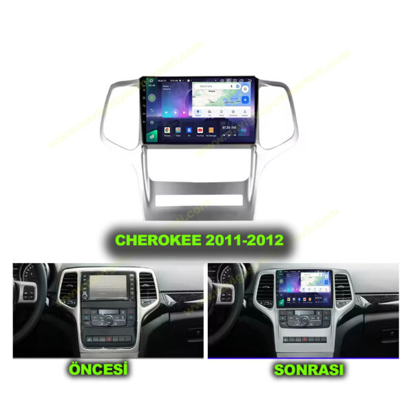 Jeep Cherokee 2011-2012 Uyumlu 9 inç Multimedya - Görsel 4