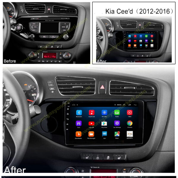 Kia Ceed 2012-2017 Uyumlu 9 inç Multimedya - Görsel 6