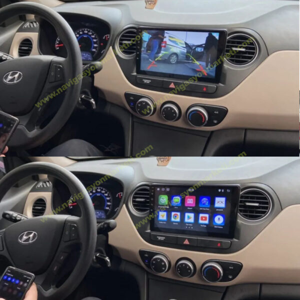 Hyundai İ10 2013-2019 Uyumlu 9 inç Multimedya - Görsel 2