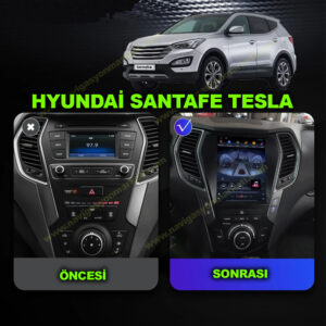Hyundai Santafe 2012-2016 Uyumlu 9.7 inç Tesla Multimedya - Görsel 5