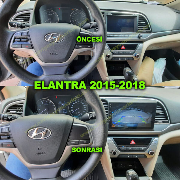 Hyundai Elantra 2015-2018 Uyumlu 9 inç Multimedya - Görsel 4