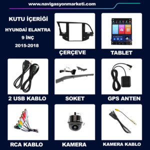 Hyundai Elantra 2015-2018 Uyumlu 9.7 inç Tesla Multimedya - Görsel 6