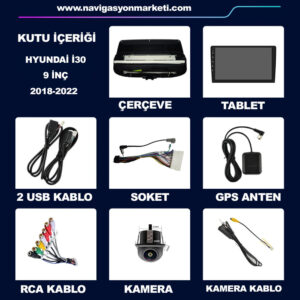Hyundai İ30 2018-2022 Uyumlu 9 inç Multimedya - Görsel 5