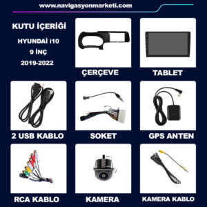 Hyundai İ10 2019-2022 Uyumlu 9 inç Multimedya - Görsel 5