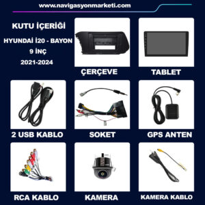 Hyundai İ20 Bayon 2021-2024 Uyumlu 10 inç Multimedya - Görsel 6