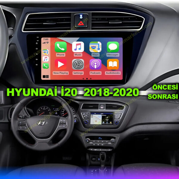 Hyundai İ20 2018-2020 Uyumlu 9 inç Multimedya - Görsel 2