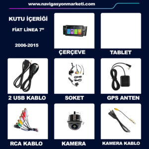 Fiat Punto Linea 2005-2015 Eski Göğüs Uyumlu 7 inç Multimedya - Görsel 7