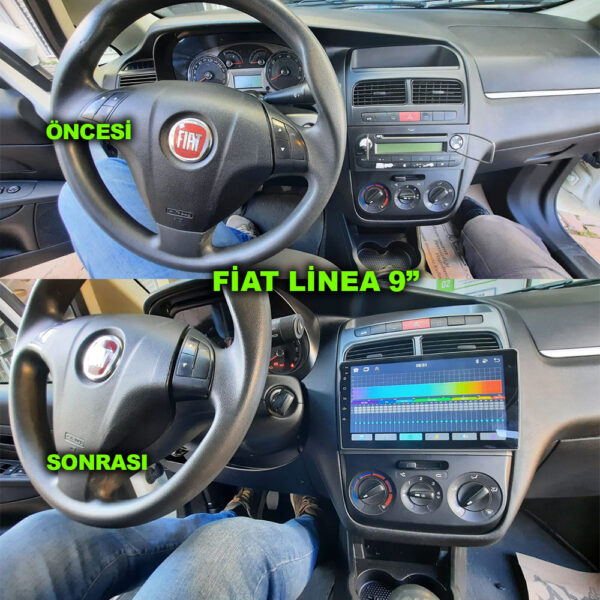 Fiat Linea 2005-2015 Uyumlu 9 inç Multimedya - Görsel 4