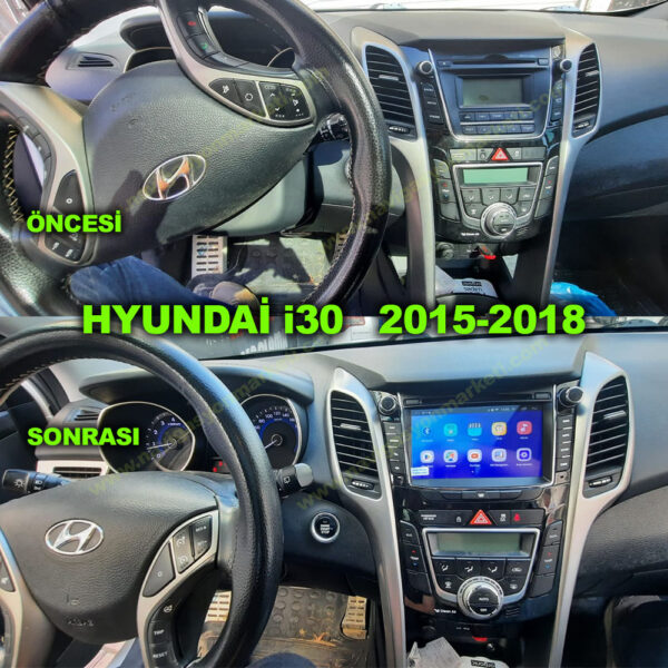 Hyundai İ30 2012-2015 Uyumlu 8 inç Multimedya - Görsel 2