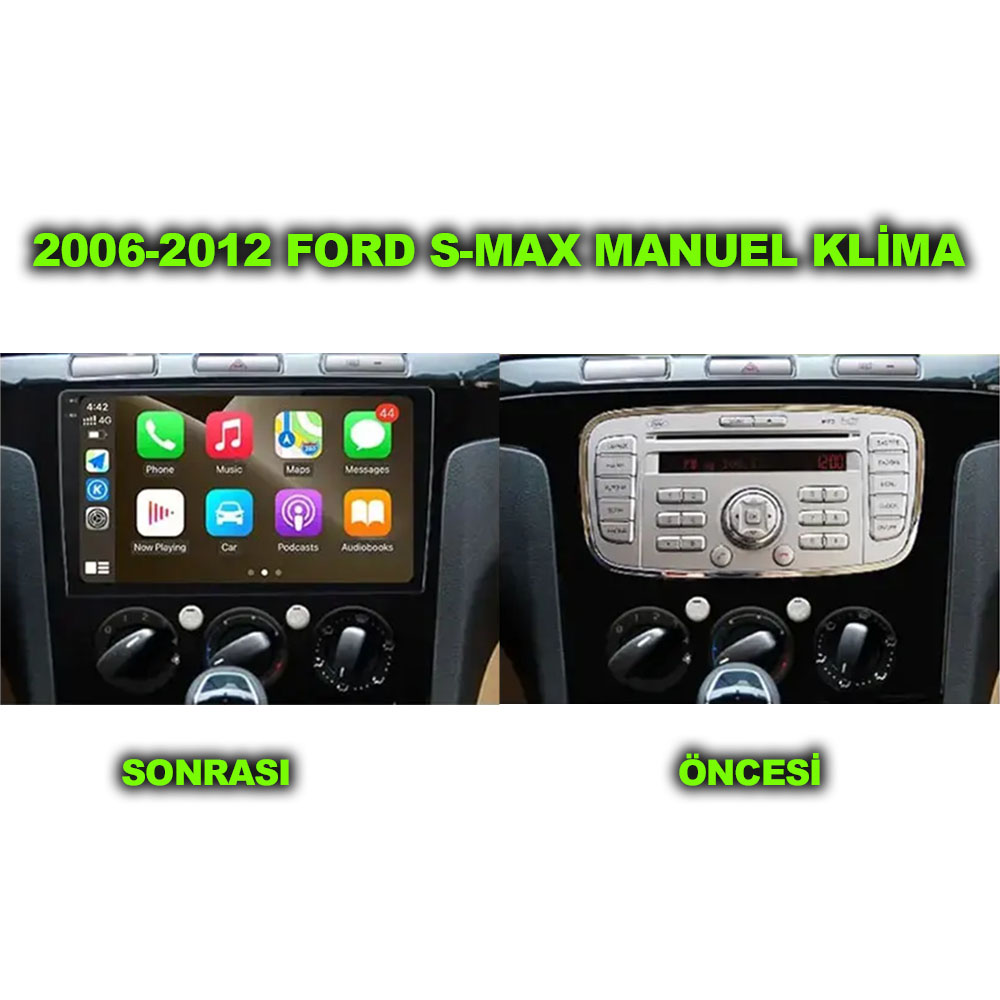 Ford S-Max 2006-2014 Uyumlu 9 inç Multimedya - Görsel 6