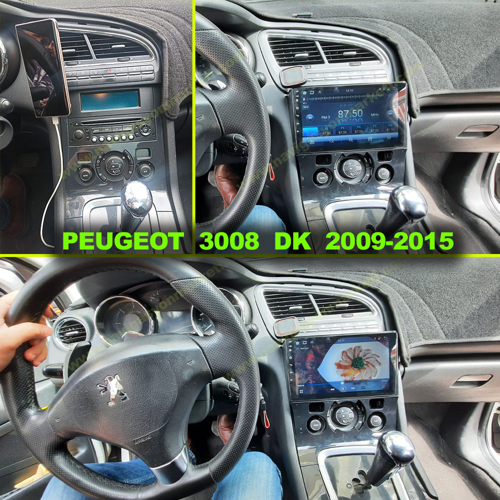 Peugeot 3008 - 5008 2009-2015 Uyumlu 9 inç Multimedya - Görsel 3