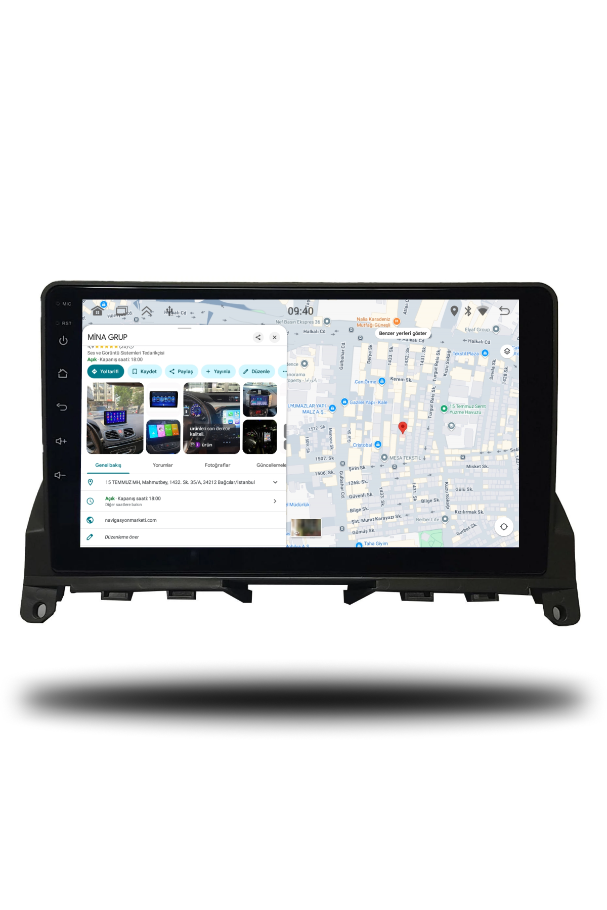 Mercedes C 2007-2011 Uyumlu 9 inç Multimedya - Görsel 3