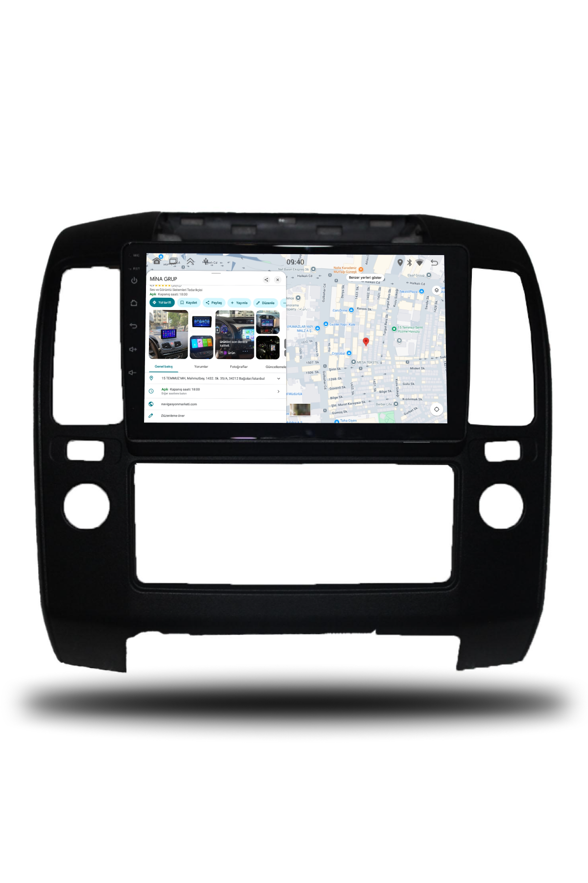 Nissan Navara 2006-2010 Uyumlu 9 inç Multimedya - Görsel 3