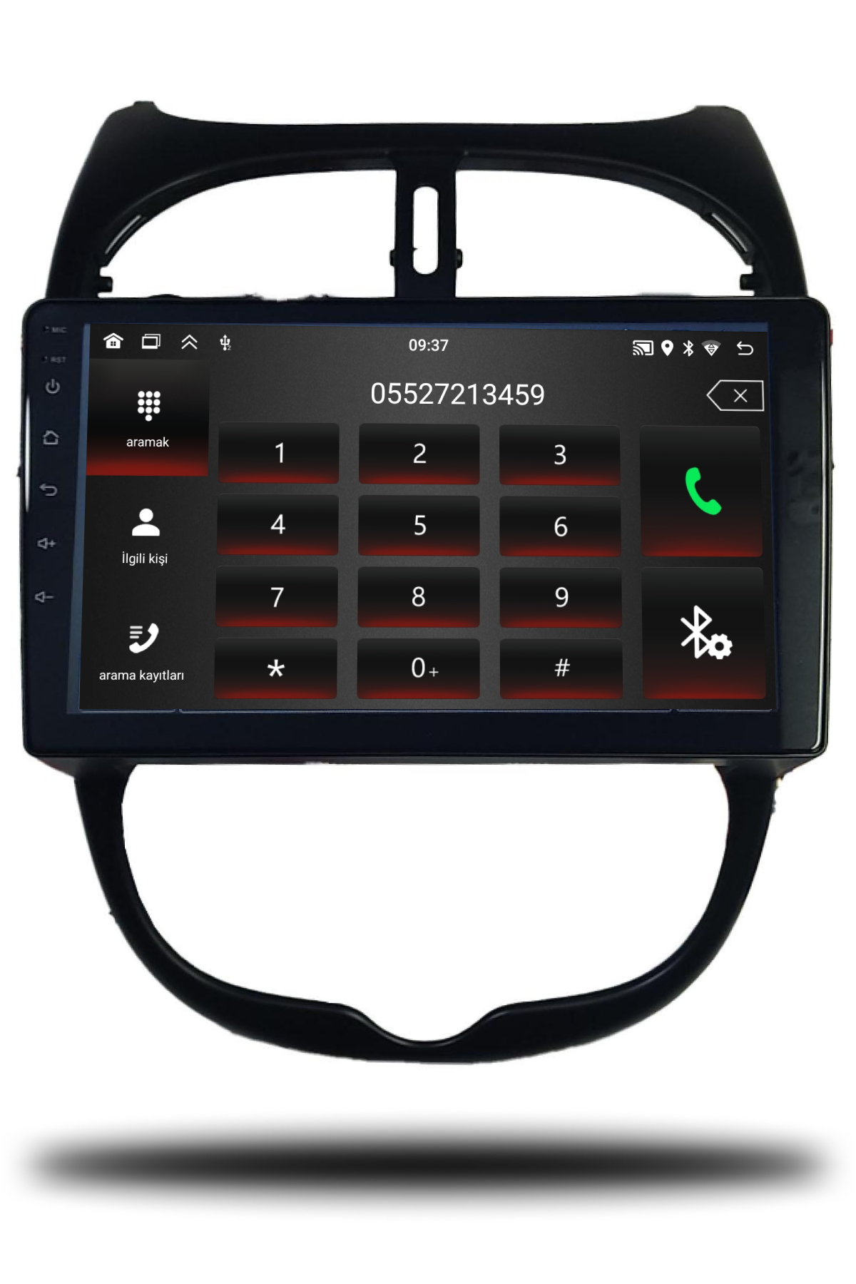 Peugeot 206 1999-2011 Uyumlu 9 inç Multimedya - Görsel 3