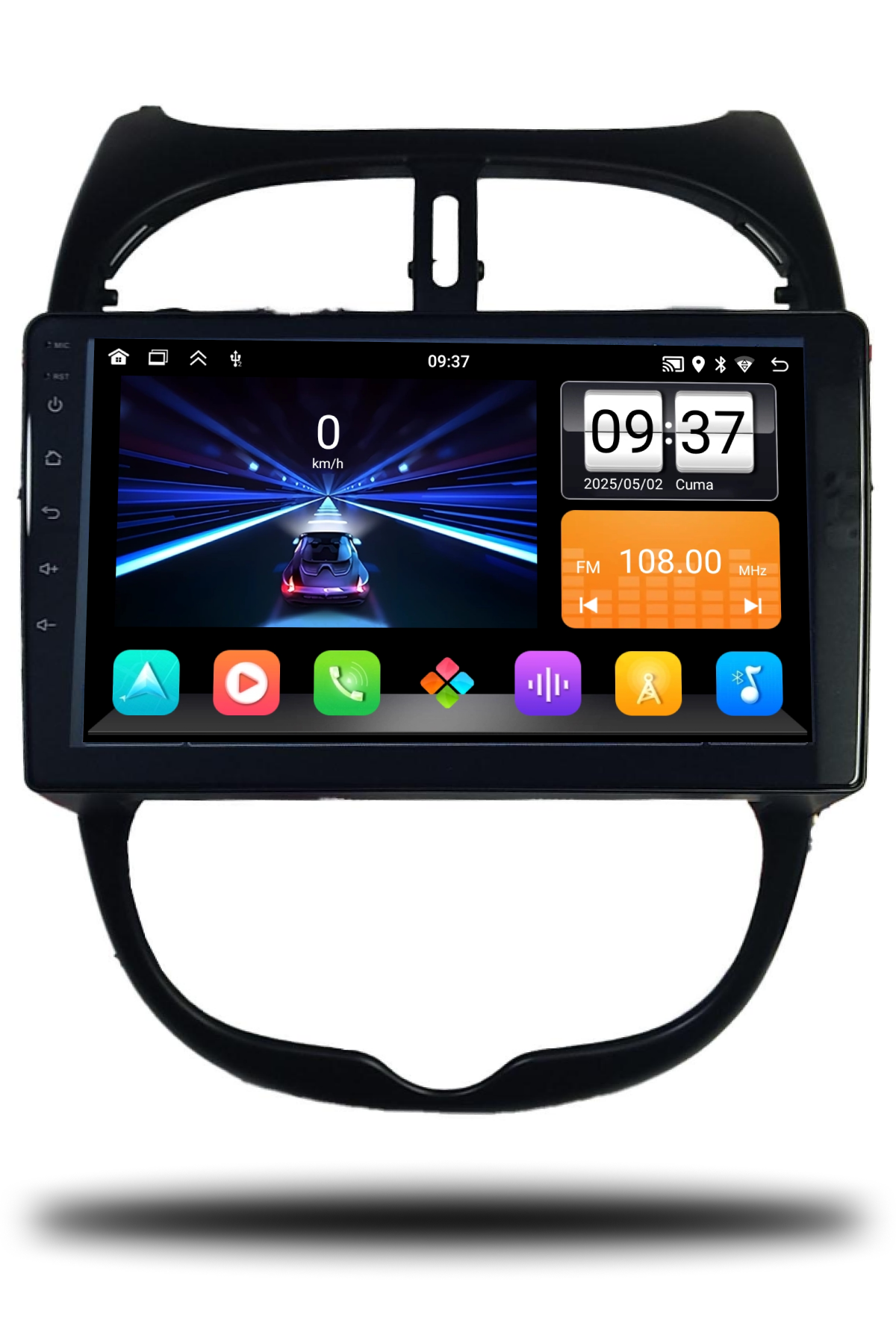 Peugeot 206 1999-2011 Uyumlu 9 inç Multimedya