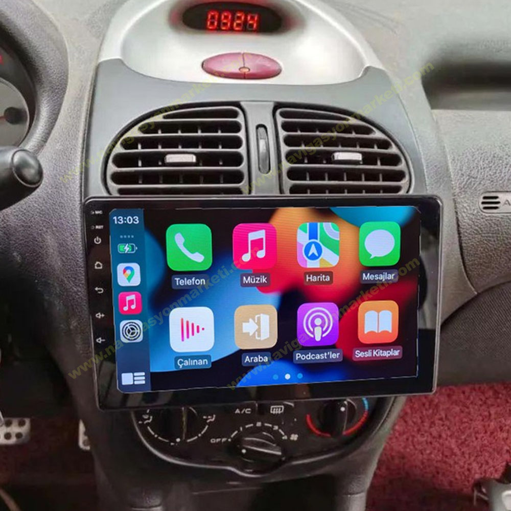 Peugeot 206 1999-2011 Uyumlu 9 inç Multimedya - Görsel 2