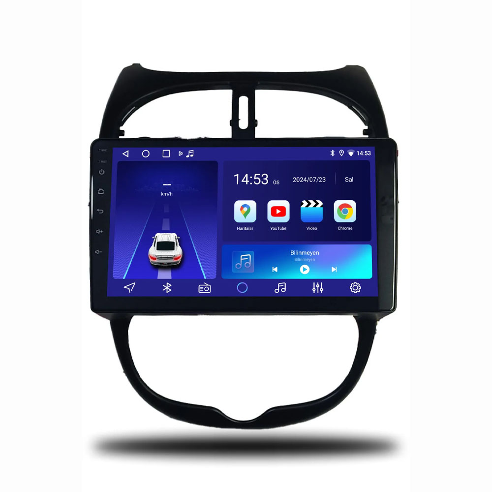 Peugeot 206 1999-2011 Uyumlu 9 inç Multimedya - Görsel 7