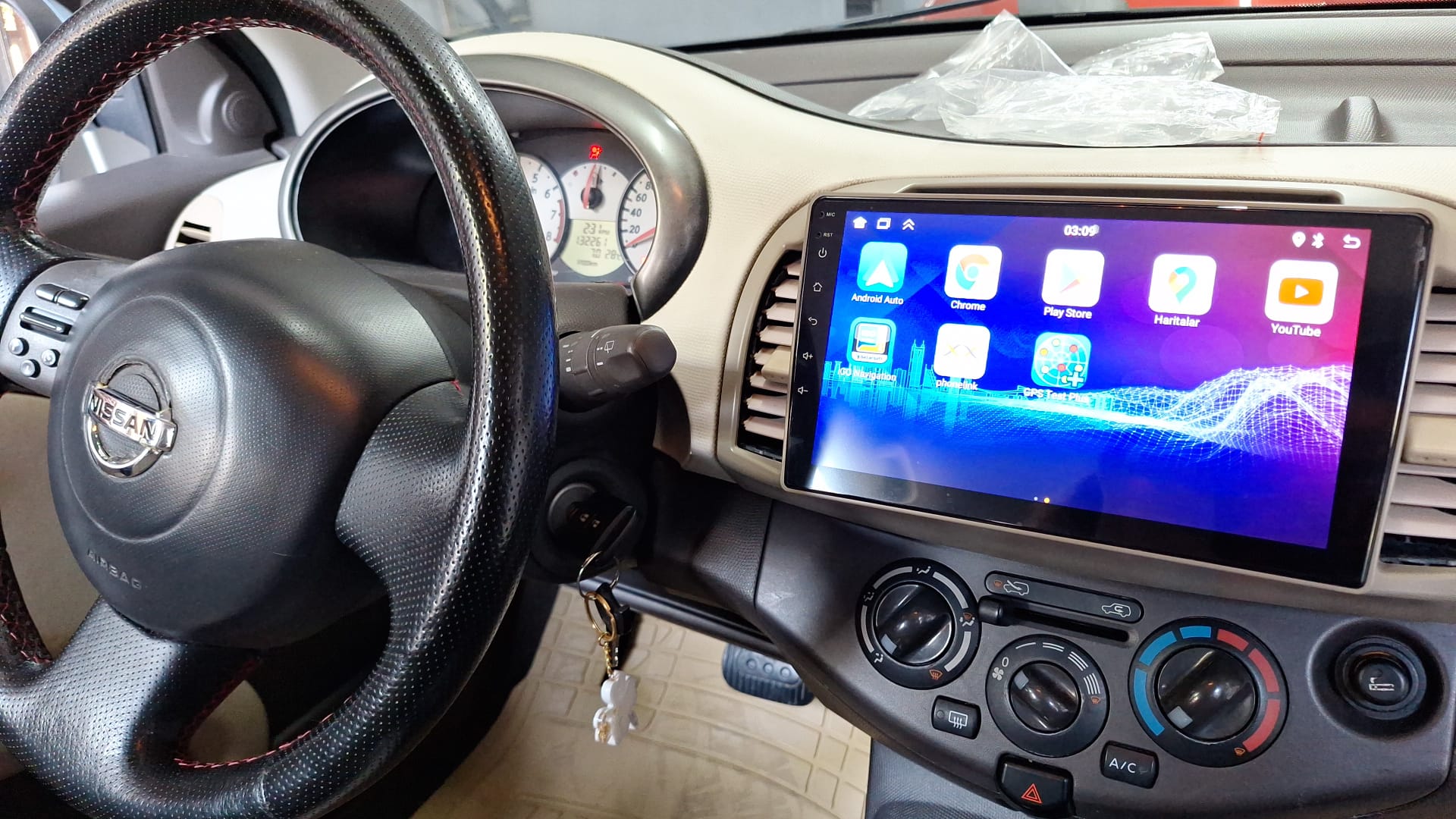 Nissan Micra 2002-2010 Uyumlu 9 inç Multimedya - Görsel 3
