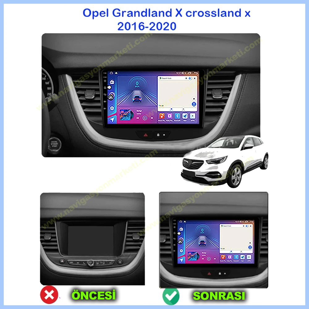 Opel Crosland Grandland X Uyumlu 9 inç Multimedya - Görsel 2