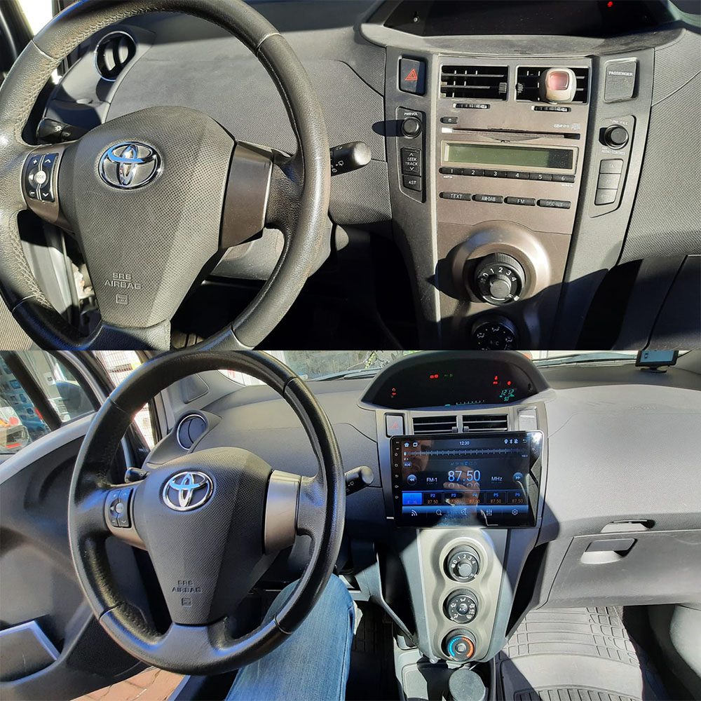 Toyota Yaris 2007-2011 Uyumlu 9 inç Multimedya - Görsel 2